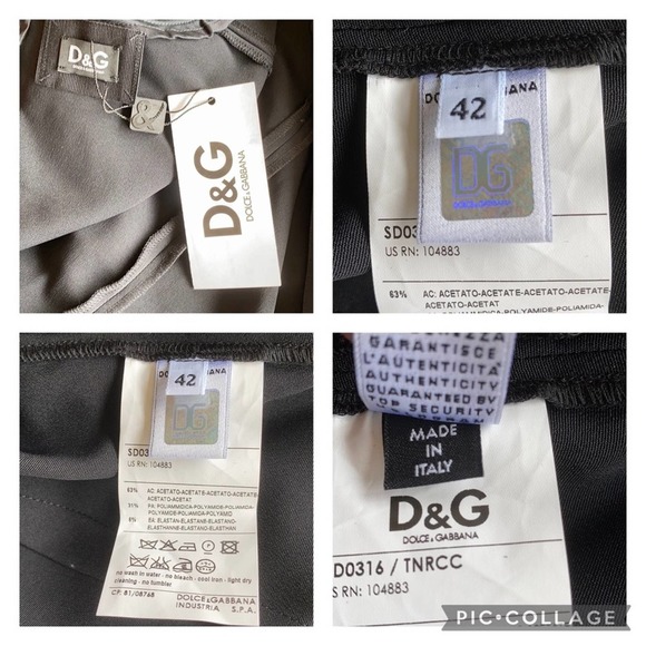 New D&G Dolce & Gabbana Black Sleeveless Velvet Trim Sheath Dress IT44/US8 - Picture 16 of 16